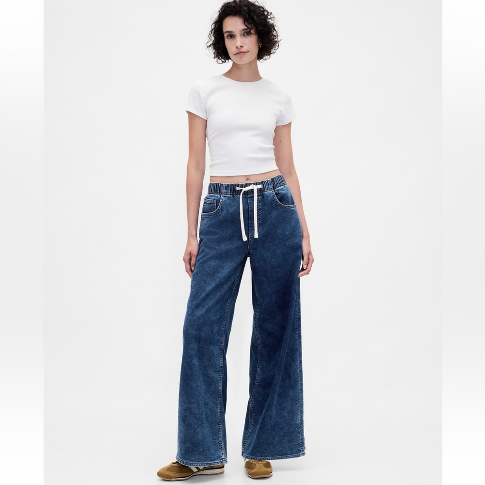 NWT Gap Women's Denim Baggy Mid-Rise Jeans Size Large